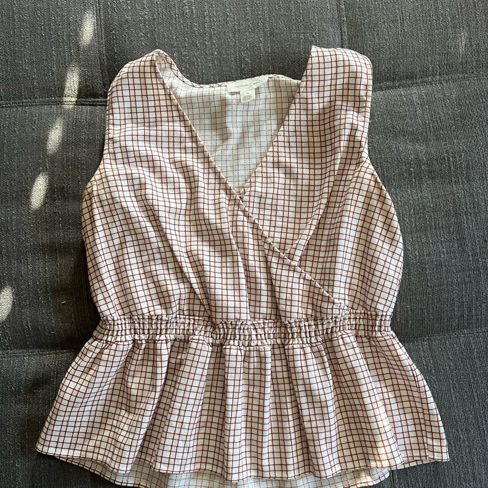 Treasure & Bond Grid Pattern Top